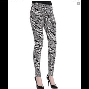 J Brand Jeans Midrise Super Skinny Pants, Abstract Zebra size 26